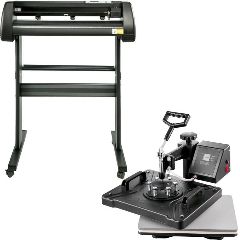 Lämpöprässi 5-toiminen 29 x 38 cm päällevastinpöydällä ja 28-tuumainen vinyylileikkuri