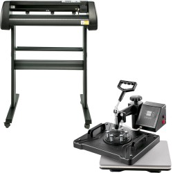 34 tuuman vinyylileikkuri ja monitoiminen 5-osainen lämpöprässi 29x38 cm ohjelmistolla