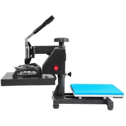 Lämpöprässi 25x30 cm kaksiosainen tasoprässi ja lippisprässi Teflon-pinnoitettu digitaalinen ohjaus