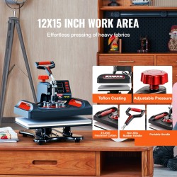 Lämpöprässipaketti 11-osainen 38 x 30 cm siirtopinta tekstiileille mukeille ja hatuille