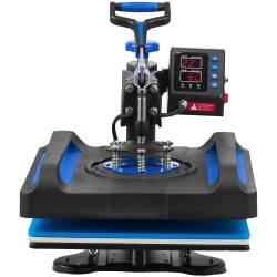 Lämpöprässi 38 x 38 cm lämmityslevy t-paidoille digitaalinen ajastin 360 asteen kääntyvä