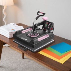 Lämpöprässi 8-toiminen muovi alumiiniseos 380x380 mm musta