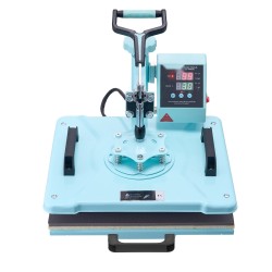 Monitoiminen lämpöprässi 12 x 15 tuuman levy digitaalinen säädettävä vihreä