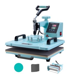 Monitoiminen lämpöprässi 12 x 15 tuuman levy digitaalinen säädettävä vihreä