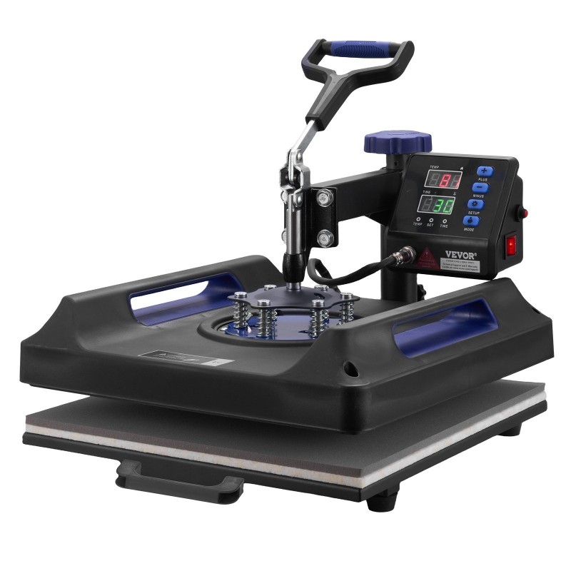 Lämpöprässi 5-toiminen 380 x 380 mm muovi alumiini muki ja tekstiilit