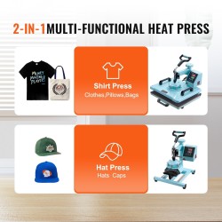 Lämpöprässikone levymetalli ja alumiiniseos 300 x 380 mm kaksitoiminen T-paitoihin ja lippalakkeihin