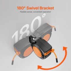 Sisäänkelautuva paineilmaletkukela 3/8-tuuma 15,24 m hybridi-polymeeriletku 300 PSI polypropeenikotelo