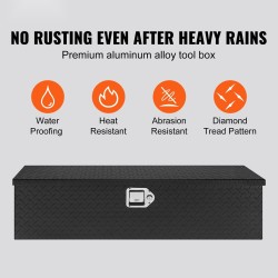 Alumiininen työkalulaatikko lava-autoihin musta timanttikuvioitu 990 x 330 x 254 mm