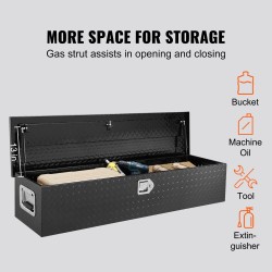 Alumiininen työkalulaatikko 1219x381x381 mm lavaan vesitiivis lukittava