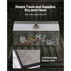 Raskaan käytön alumiininen työkalulaatikko 762x330x330 mm sivukahvolla T-lukolla