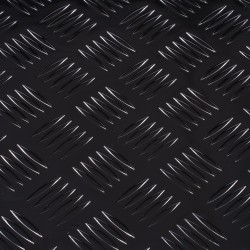 Alumiininen raidallinen työkalulaatikko lava autoon 1219 495 445 mm lukolla sivukahvalla musta