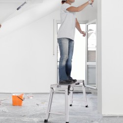 Taitettava alumiininen työalusta 150 kg kantavuus 50,8 cm korkeus luistamaton pinta