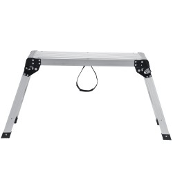 Taitettava alumiininen työalusta 150 kg kantavuus 50,8 cm korkeus luistamaton pinta