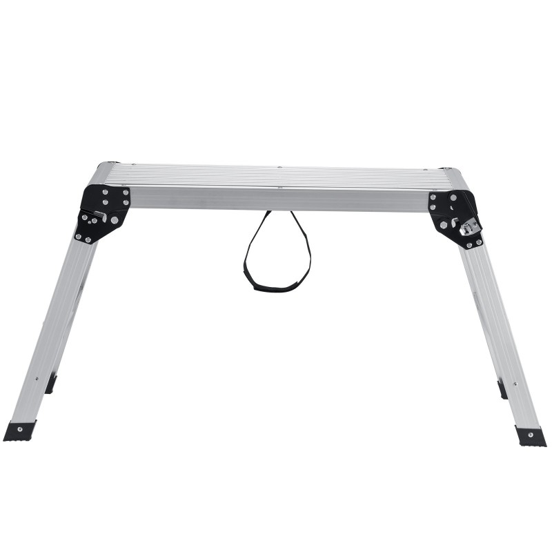 Taitettava alumiininen työalusta 150 kg kantavuus 50,8 cm korkeus luistamaton pinta