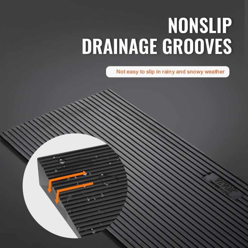 Kynnysluiska luonnonkumia 90 cm pitkä 4 cm korkea pyörätuoleille ja robotti-imureille