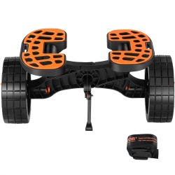 Kajakkikärry alumiiniseosrunko 320 paunan kantavuus 10 tuuman täyskumirenkailla säädettävillä kiinnitystelineillä irrotettava