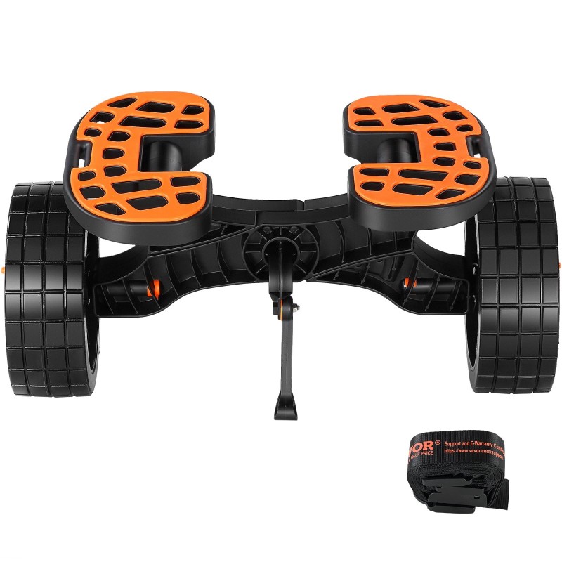 Kajakkikärry alumiiniseosrunko 320 paunan kantavuus 10 tuuman täyskumirenkailla säädettävillä kiinnitystelineillä irrotettava