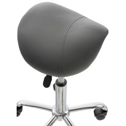 Ergonominen satulatuoli pyörillä säädettävä korkeus työhön ja kotiin