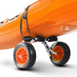 Taitettava alumiinikajakkikärry 90 kg kantavuus 25 4 cm täydenkumin renkaat kajakeille