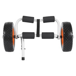 Taitettava alumiinikajakkikärry 90 kg kantavuus 25,4 cm täydenkumin renkaat kajakeille