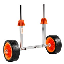 Kajakki ja SUP kärry 304 ruostumaton teräsrunko 113 4 kg kantavuus 19 1 cm täyskumirenkaat