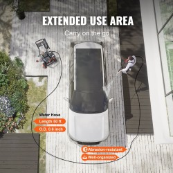 Korkeapainepesuri bensiinimoottorinen 390cc 4400 PSI 4.0 GPM kuparipumppu 5 suutinta