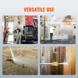 Korkeapainepesuri bensiinimoottorinen 390cc 4400 PSI 4.0 GPM kuparipumppu 5 suutinta