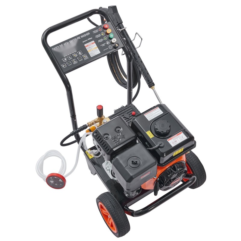 Korkeapainepesuri bensiinimoottorinen 390cc 4400 PSI 4.0 GPM kuparipumppu 5 suutinta