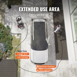 Bensiinikäyttöinen painepesuri 3400 PSI 2,6 GPM 5 pikaliitettävää suutinta