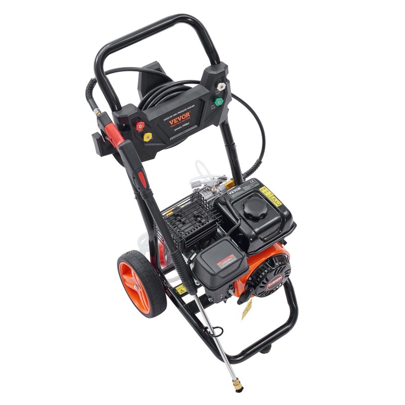 Bensiinikäyttöinen painepesuri 3400 PSI 2,6 GPM 5 pikaliitettävää suutinta