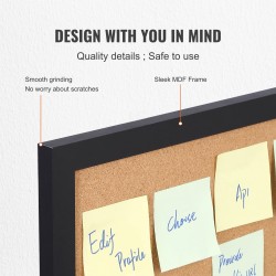 Korkkitaulu korkkipinnalla MDF-tarrakehyksellä 24x36 tuumaa sisältää 10 piirtoa