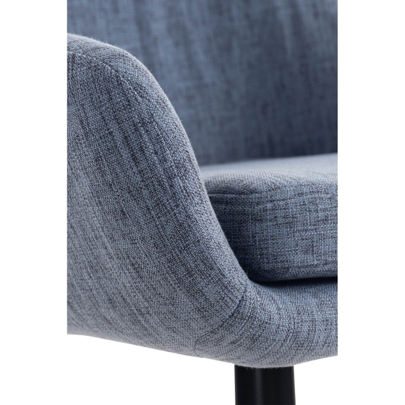 Grant moderni kangasverhoiltu baarijakkara pyökkipuisella jalustalla