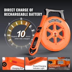 Putkitukosten paikannin 30 metrin kaapelilla ABS-muovinen IP67 vesitiivis muovi- ja metalliputkille