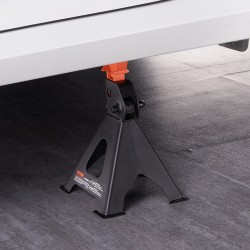 Teräspukit säädettävät 275–415 mm kukin 3 tonnia kantava 2 kpl autoille