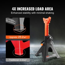 Tunkkijalustat teräs 3 t kantavuus 2 kpl 27,4–41,4 cm säädettävät