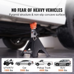 Tunkkijalustat teräs 3 t kantavuus 2 kpl 27,4–41,4 cm säädettävät