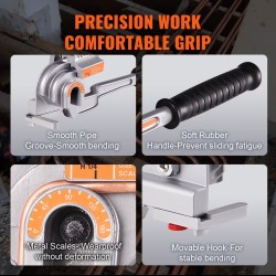 Käsikäyttöinen putkentaivutin 6,35/9,53/12,7 mm kupari- ja alumiiniputkille 180 asteen