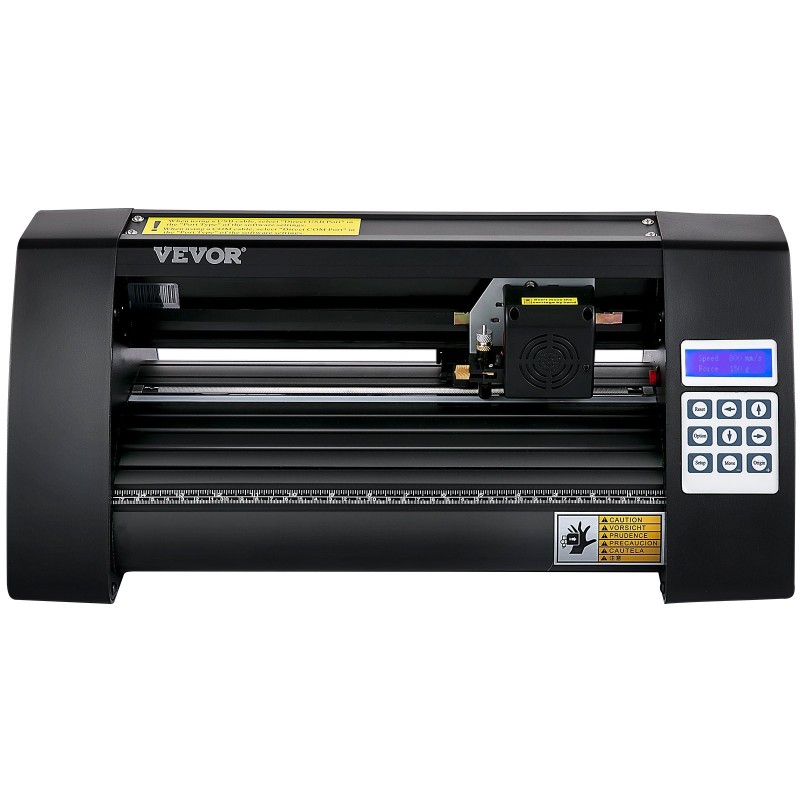 Vinyylileikkuri alumiiniseos 375 mm syöttö 285 mm leikkuuleveys puoli-automaattinen optinen silmä