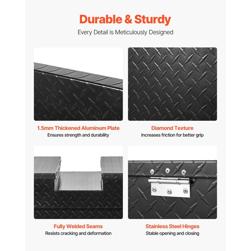 Työkalulaatikko alumiininen ristikkäismallinen 1771x507x331 mm vedenpitävä lukolla avaimilla