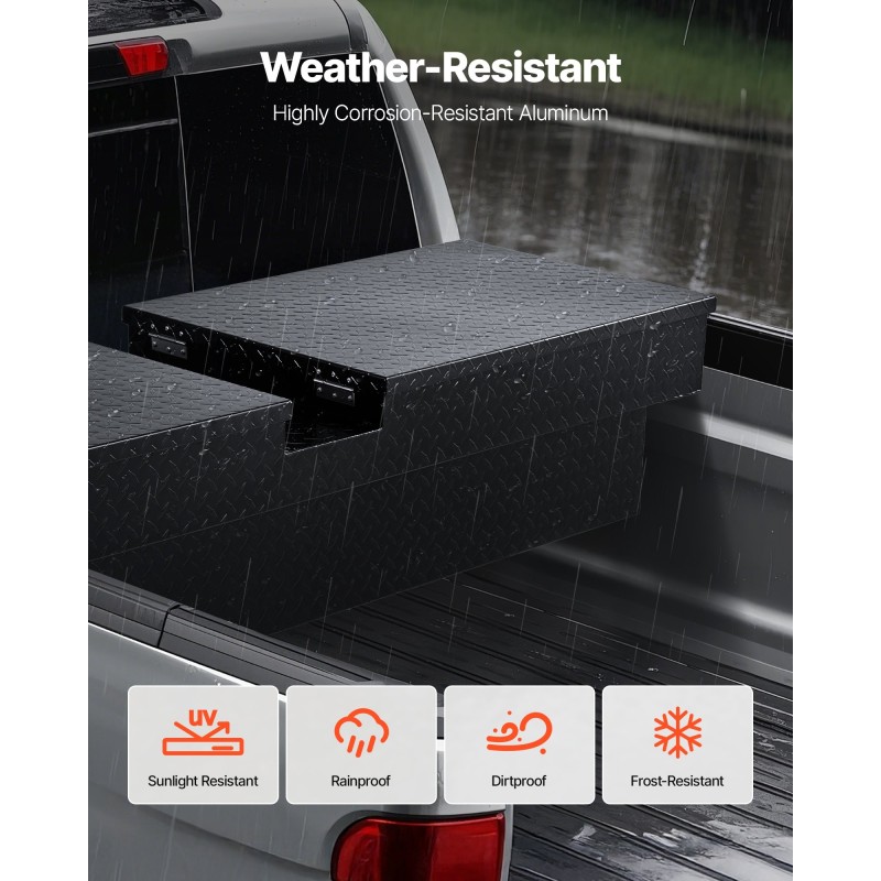 Työkalulaatikko alumiininen ristikkäismallinen 1771x507x331 mm vedenpitävä lukolla avaimilla