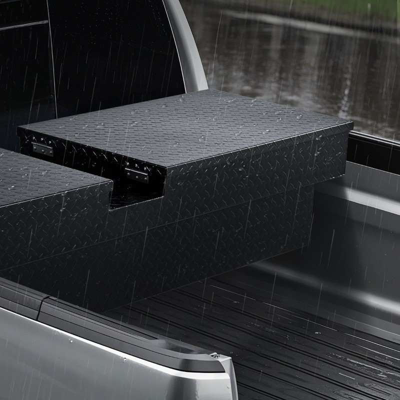 Työkalulaatikko alumiininen ristikkäismallinen 1771x507x331 mm vedenpitävä lukolla avaimilla