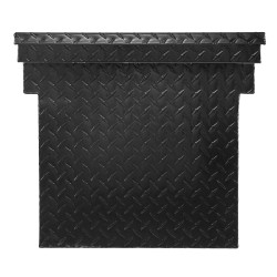 Poikittainen alumiininen työkalulaatikko lava-autoihin 1851×502×380 mm lukittava musta sivukahvoilla säänkestävä