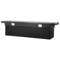 Työkalulaatikko alumiiniseoksesta 1815x699x474 mm timanttikuvioitu vesitiivis lukittava musta