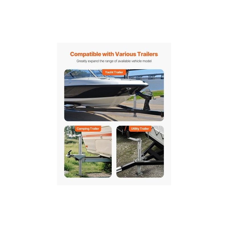 A-runkoon asennettava pultattava perävaunun nokkatunkki ruostesuojattu hiiliteräs 907 kg 360 mm