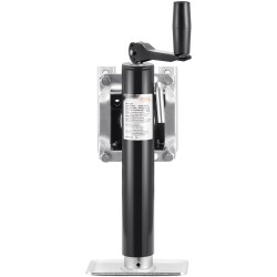 Pultattava kääntyvä perävaunun tunkki hiiliteräksinen 907 kg nostokorkeus 265 515 mm