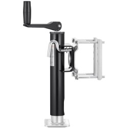 Pultattava kääntyvä perävaunun tunkki hiiliteräksinen 907 kg nostokorkeus 265–515 mm