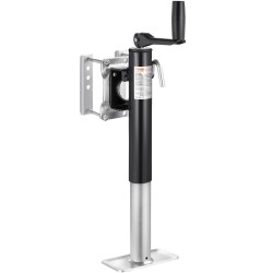 Pultattava kääntyvä perävaunun tunkki hiiliteräksinen 907 kg nostokorkeus 265–515 mm