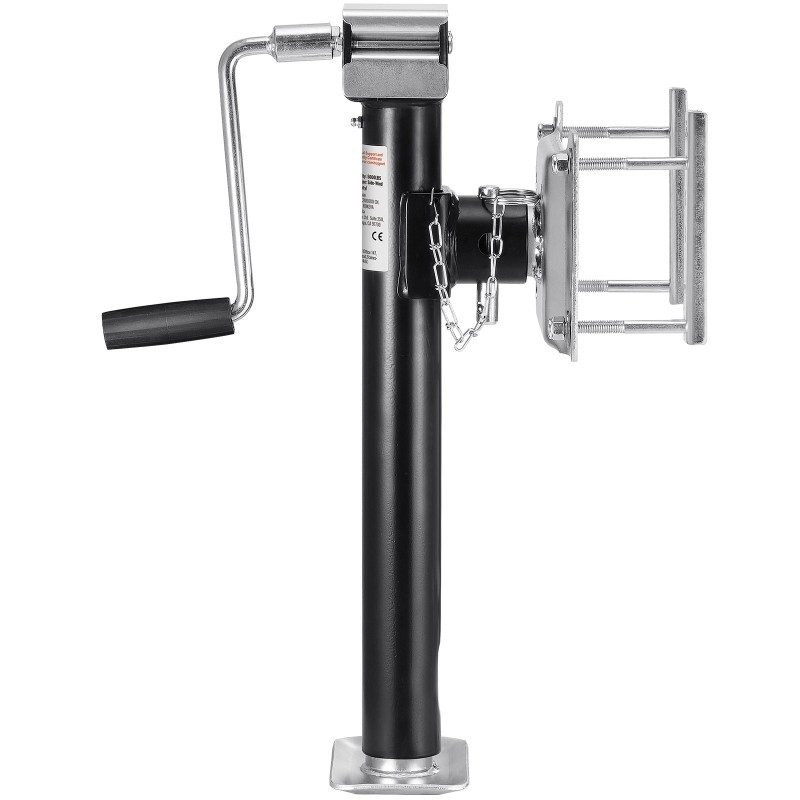 Perävaunun tukitunkki hiiliteräs 2267 kg dynaaminen kantavuus 365 mm iskunpituus kääntyvä pulttikiinnitys