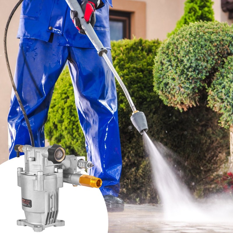 Vaakasuora painepesuripumppu 3/4-tuumaisella akselilla maksimipaine 3400 PSI 2,5 GPM bensiinikäyttöön