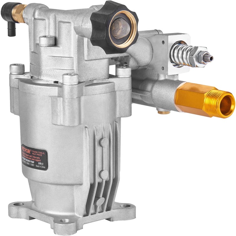 Vaakasuora painepesuripumppu 3/4-tuumaisella akselilla maksimipaine 3400 PSI 2,5 GPM bensiinikäyttöön